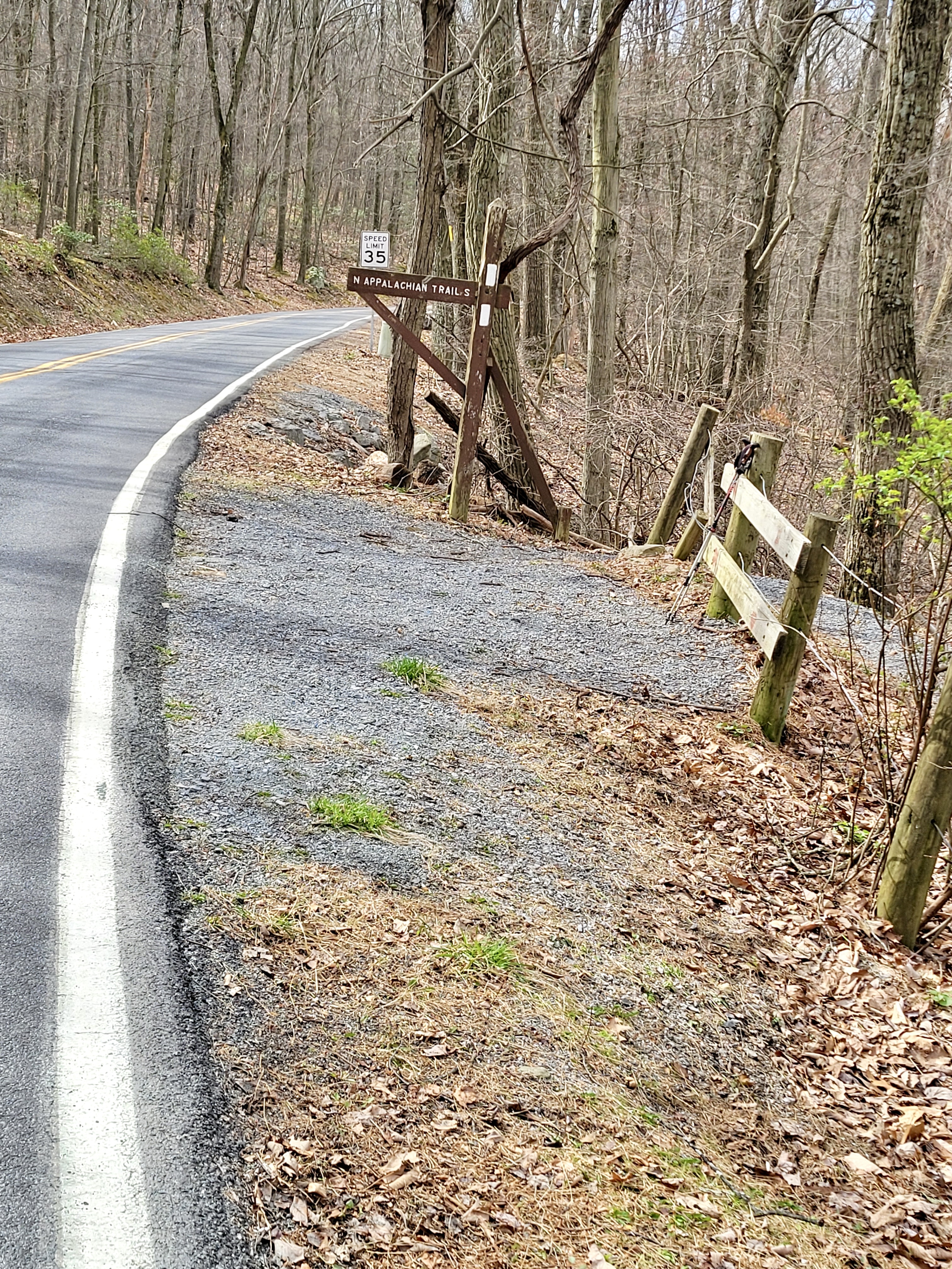 mm 16.8 South bound trail from Buena Vista Road. One car could fit at this location, but is not recommended. Obey all parking signage.  Courtesy cabincellars@yahoo.com