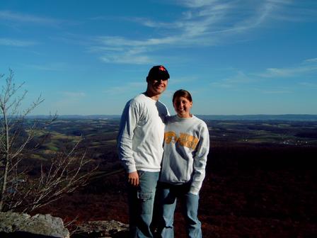 mm 16.8 - Ben & wife on the AT near Blue Rocks Campground. Courtesy at@rohland.org