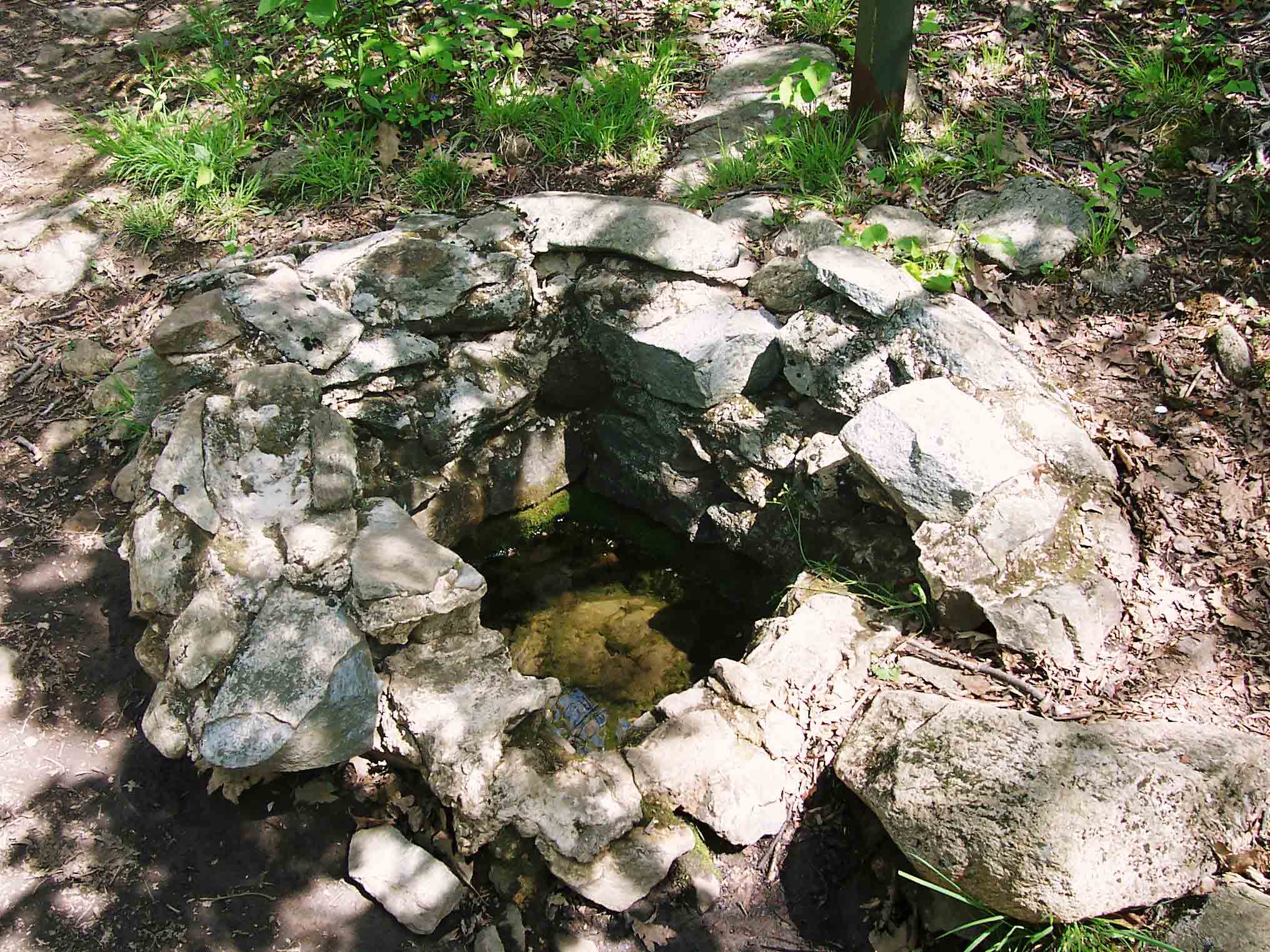 mm 4.7 - Spring at Thunder Hill Shelter.  Courtesy dlcul@conncoll.edu