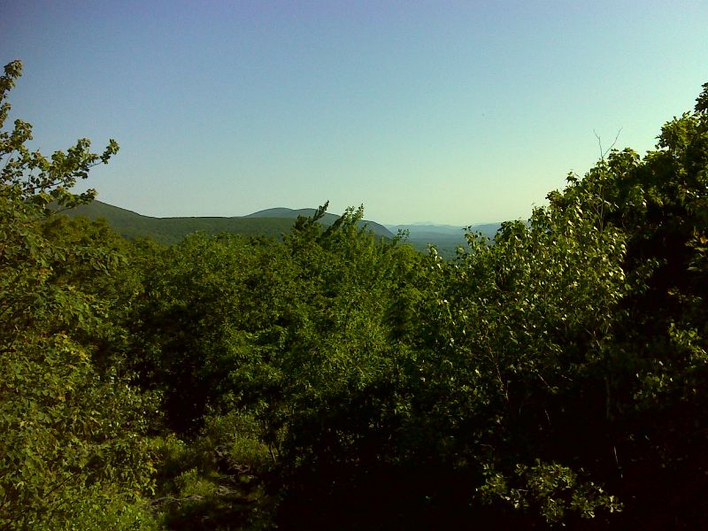 mm 4.6 Looking north from north slopes of Lions Head. Mt. Greylock can be seen in the far distance.   GPS N42.0084 W73.4477  Courtesy pjwetzel@gmail.com