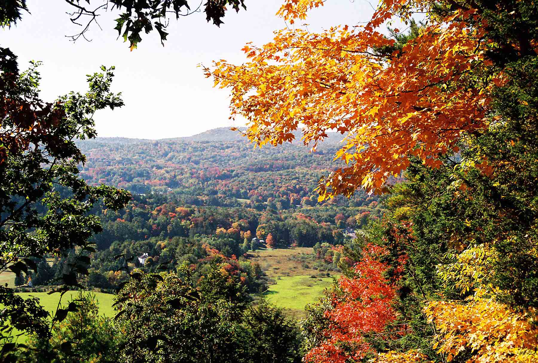 Looking west from Billy's View (Mile 3.2) in the fall.  Courtesy dlcul@conncoll.edu