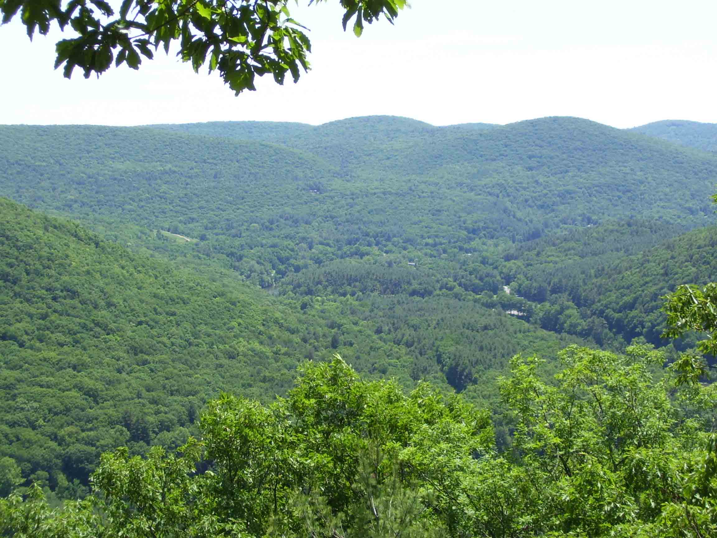View of Housatonic River valley around Housatonic Meadows State Park. This was taken from the summit of Pine Knob (mm 9.8), on the section of trail shared by the AT and the Pine Knob Loop.  Courtesy dlcul@conncoll.edu