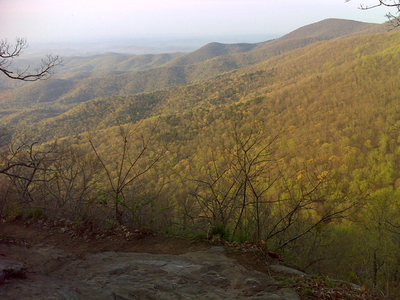 View from summit north of Liss Gap. This is probably Ramrock Mt. N34.6700 W84.0209  Courtesy pjwetzel@gmail.com