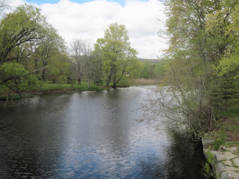 mm 0.2  Looking north from the MA 8 bridge  across the Housatonic River in Dalton.  Courtesy dlcul@conncoll.edu