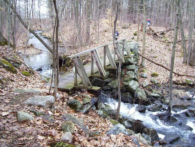 MM 0.3  Bridge over outlet stream from Greenwater Pond. This was the site of an old mill.   Courtesy dlcul@conncoll.edu