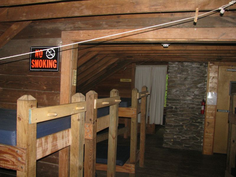 mm 1.6 Bunk Room at Upper Goose Pond Cabin. GPS N42.2886 W.73.1813  Courtesy pjwetzel@gmail.com