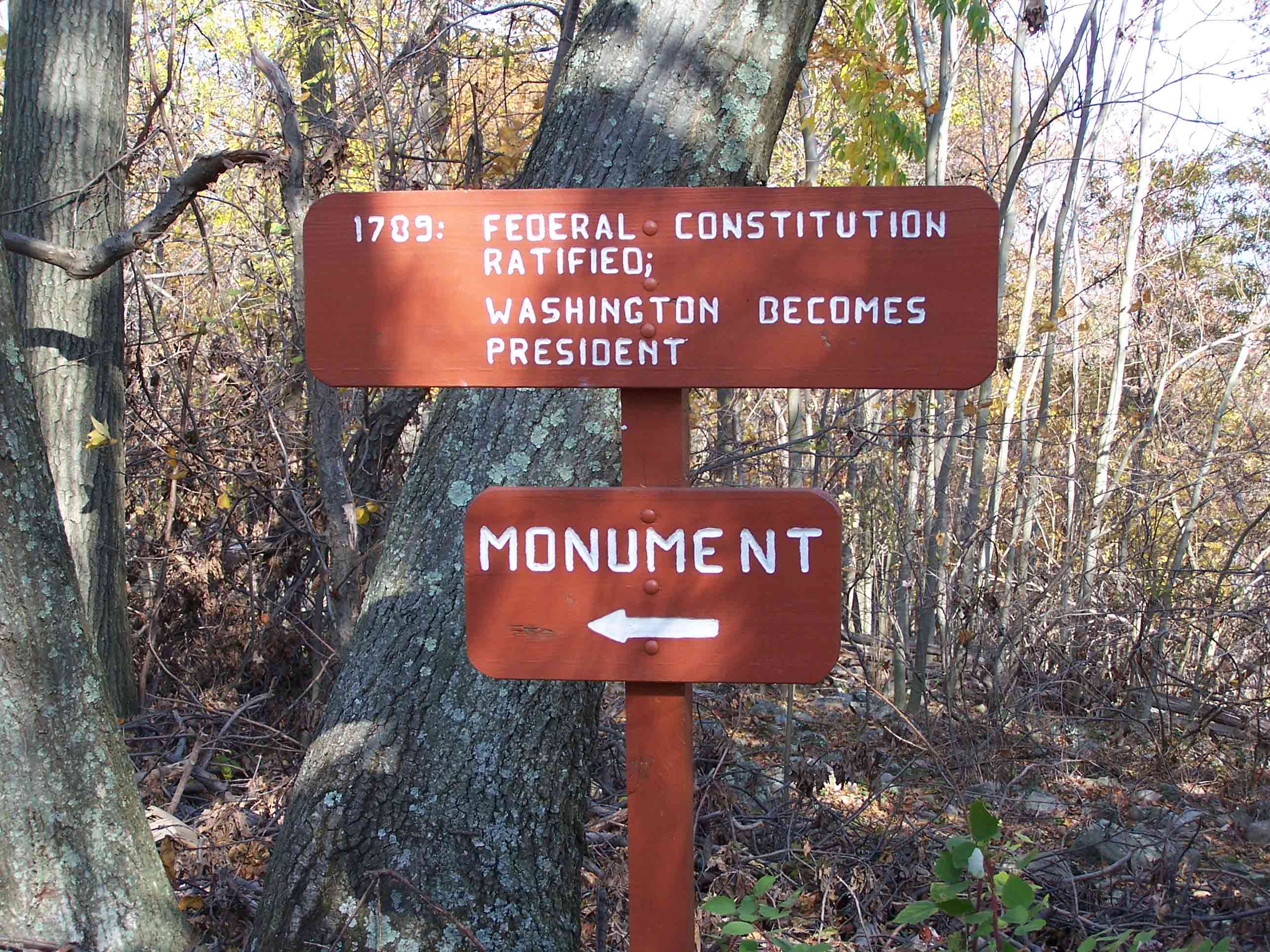 Information sign after Washington Monument. Courtesy at@rohland.org