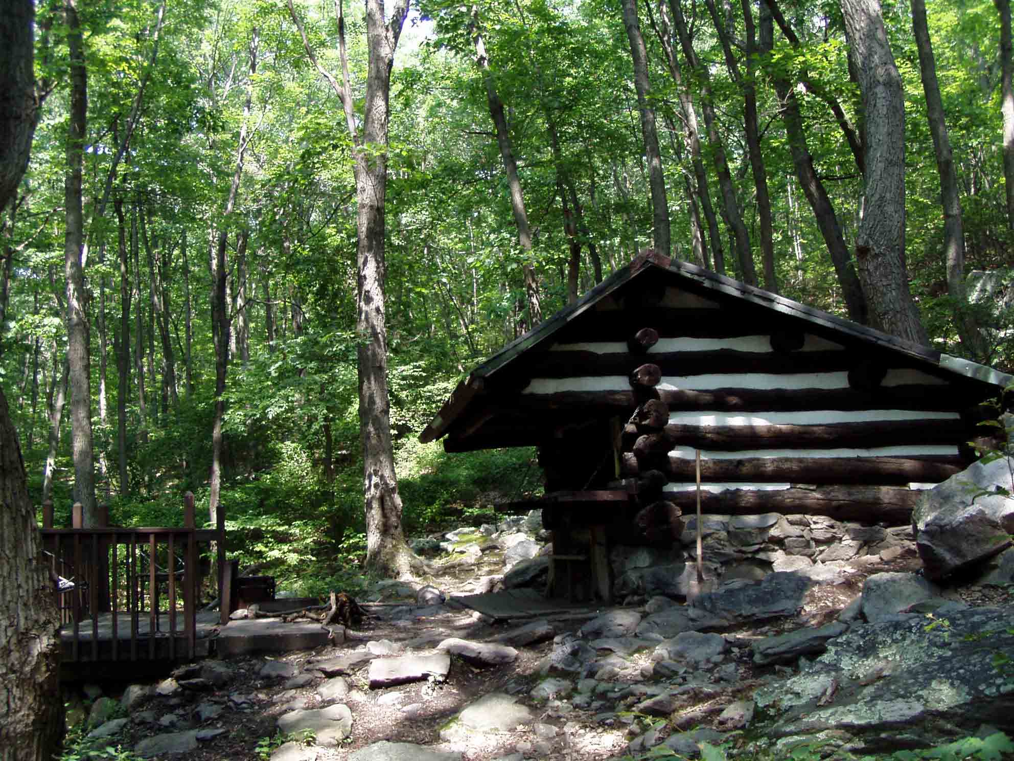 mm 2.0 - Old Rocky Run Shelter south of Fox Gap.  Courtesy ehj110@gmail.com
