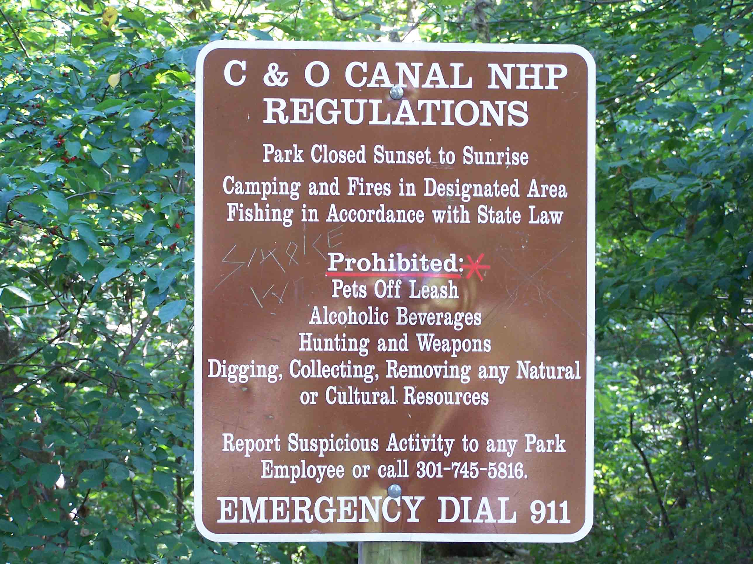 Canal regulations. Courtesy at@rohland.org