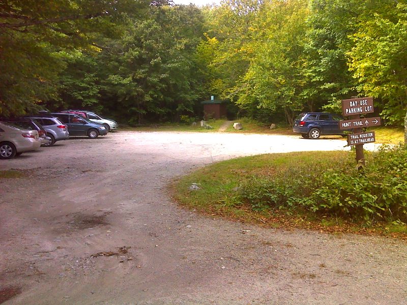 mm 5.2 Day use parking area at Katahdin Stream Campground. GPS N45.8872 W68.9998  Courtesy pjwetzel@gmail.com