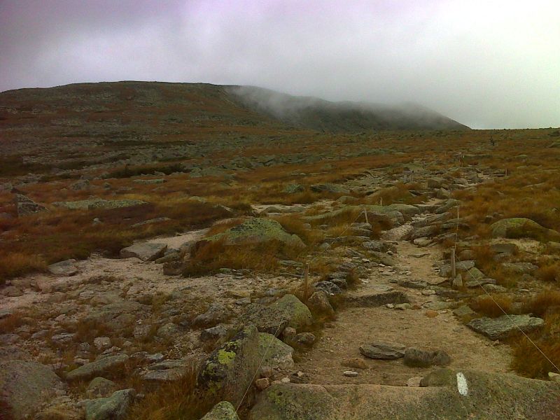 A view of the summit of Katahdin opens up.   GPS N45.8943 W68.9359  Courtesy pjwetzel@gmail.com