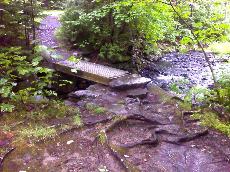 mm 32.1 Sandy River footbridge.  GPS 44.8878 W70.5390  Courtesy pjwetzel@gmail.com