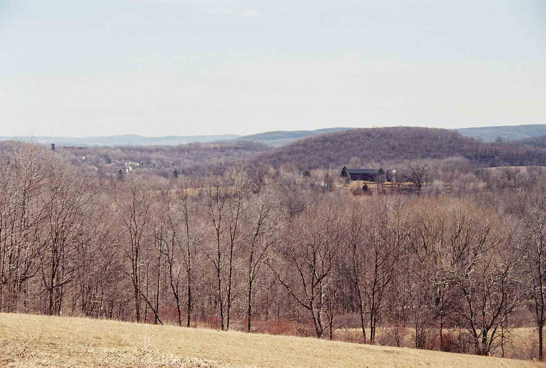 mm 2.9 - View southeast from Wolf Pit Hill. Picture taken in March.  Courtesy dlcul@conncoll.edu