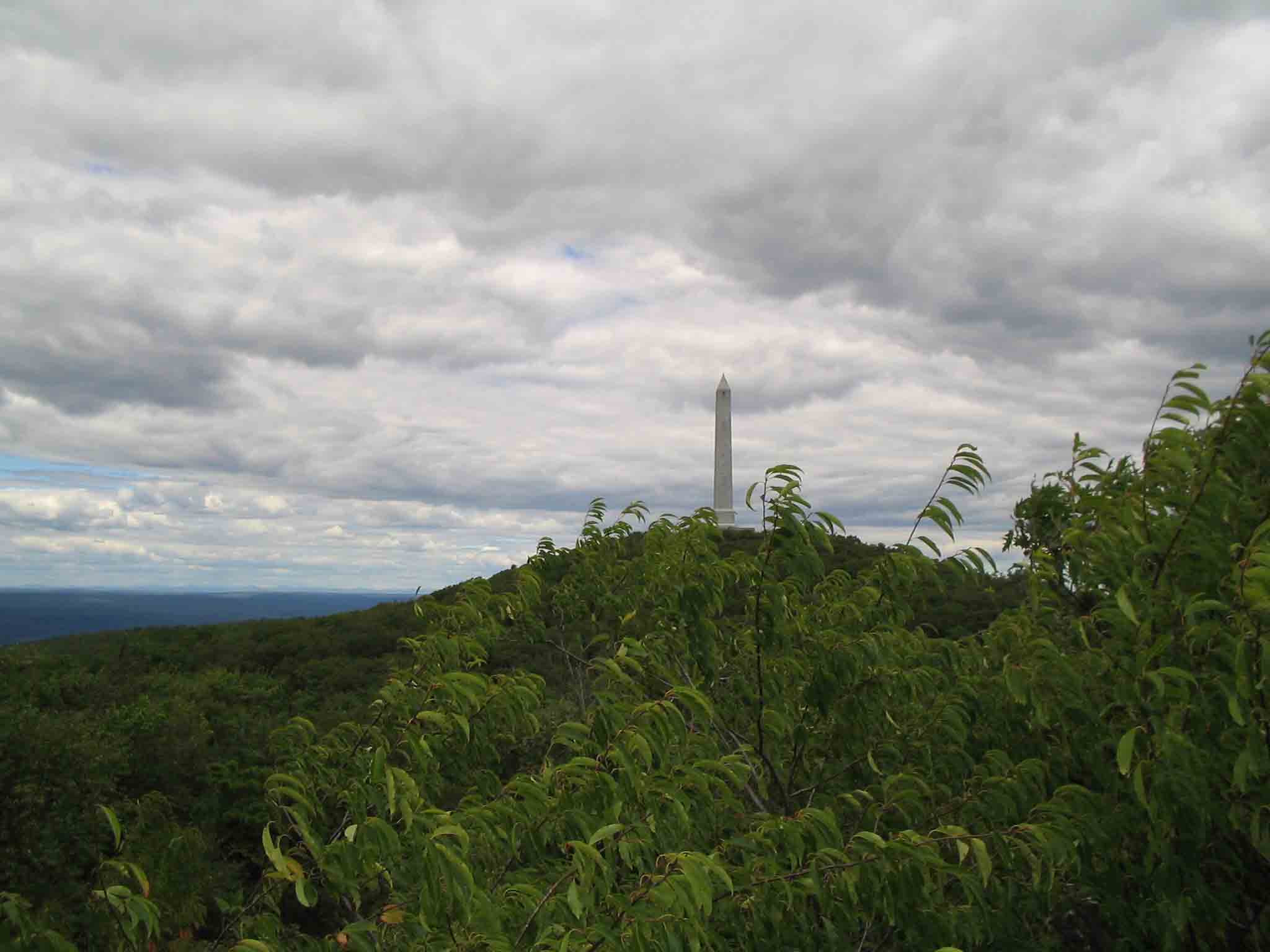mm 8.8 - High Point Monument from the NJ AT.  Courtesy Butter03@comcast.net