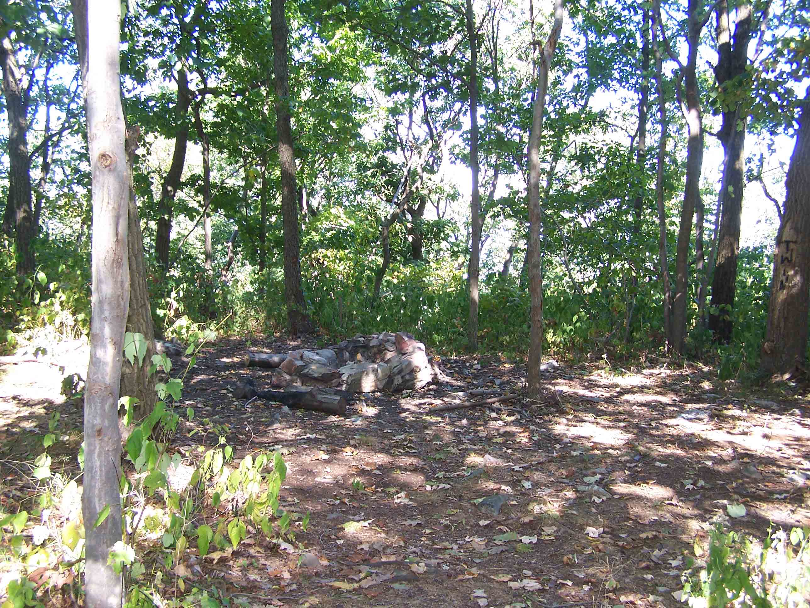 Campsite between Fox Gap and Wolf Rocks. Courtesy at@rohland.org