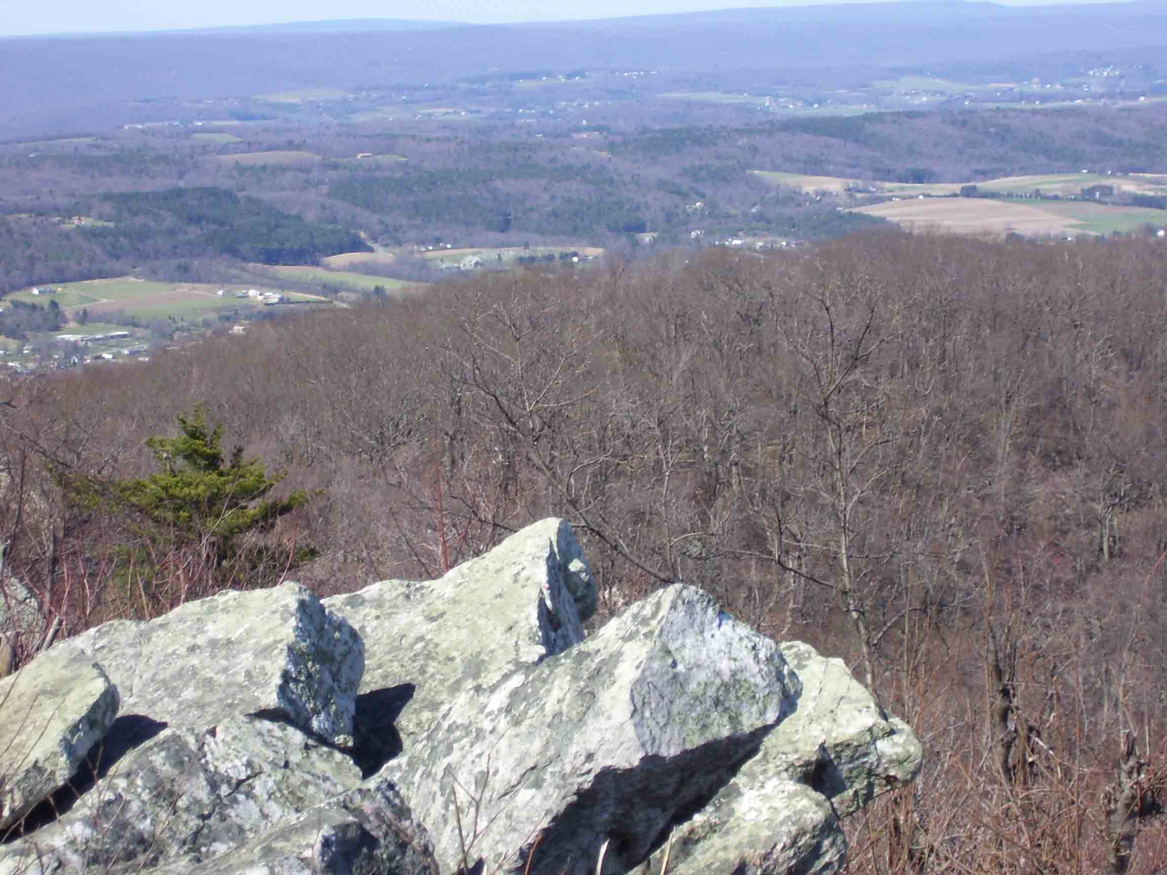 mm 8.0 - View to northeast from Bake Oven Knob.  Courtesy dlcul@conncoll.edu