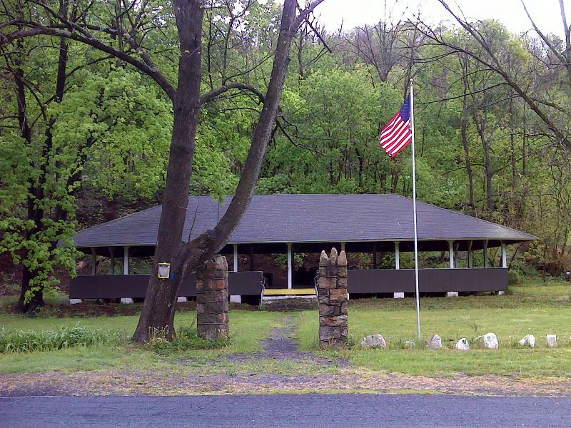 mm 26.5 Port Clinton picnic pavilion, Hikers permitted to camp. GPS N40.5788 W76.0249  Courtesy pjwetzel@gmail.com