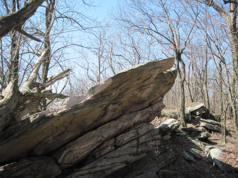 Rock overhang
at approximately mm 12.4  Courtesy dlcul@conncoll.edu