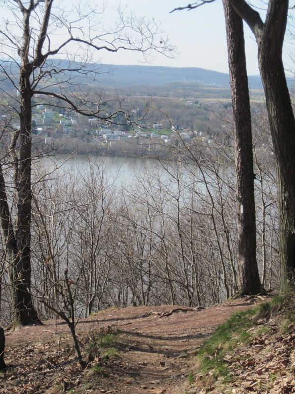 Looking across the Susquehanna River toward Duncannon from the
viewpoint at mm 15.2  Courtesy dlcul@conncoll.edu
