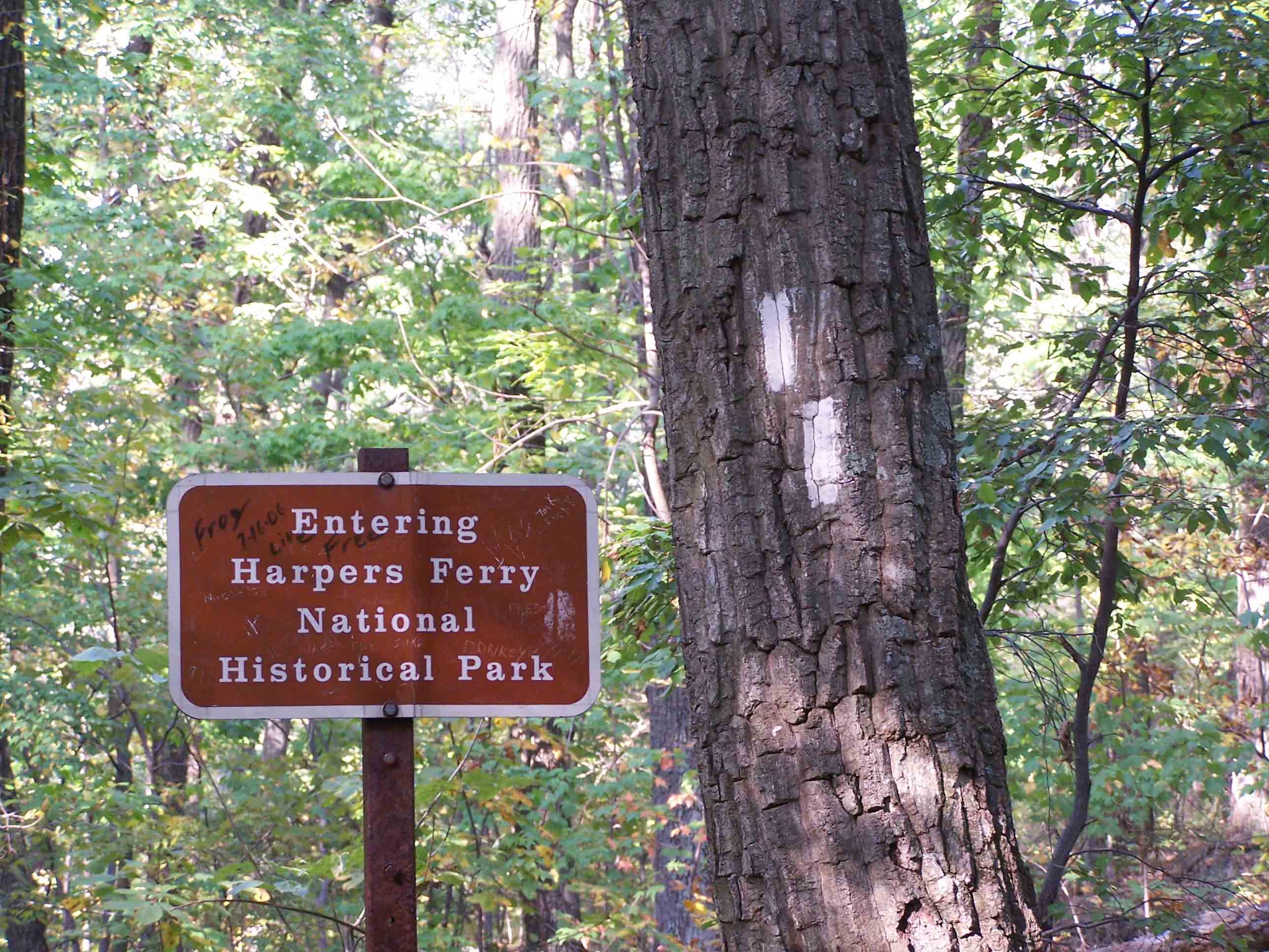 mm 2.5 - Boundary of Harpers Ferry National Park. Courtesy at@rohland.org