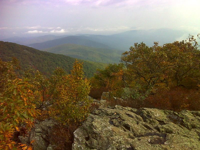 mm 11.5 View of Afton and Rockfish Gap from summit of Humpback Mt.  GPS N37.9492 W78.8996  Courtesy pjwetezel@gmail.com