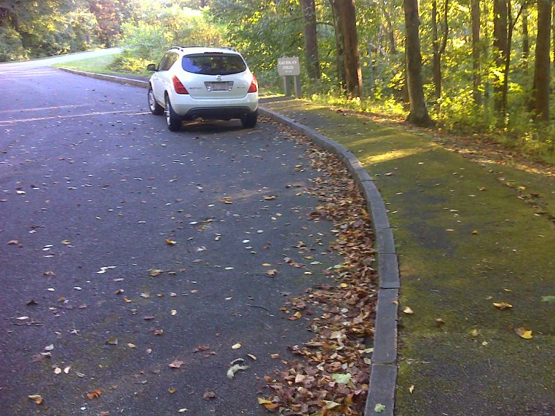 mmm 0.0  Parking at Punchbowl Overlook on Blue Ridge Parkway (Mile 51.5).  The AT crosses the Parkway here.  GPS N37.6735 W79.3346  Courtesy pjwetzel@gmail.com