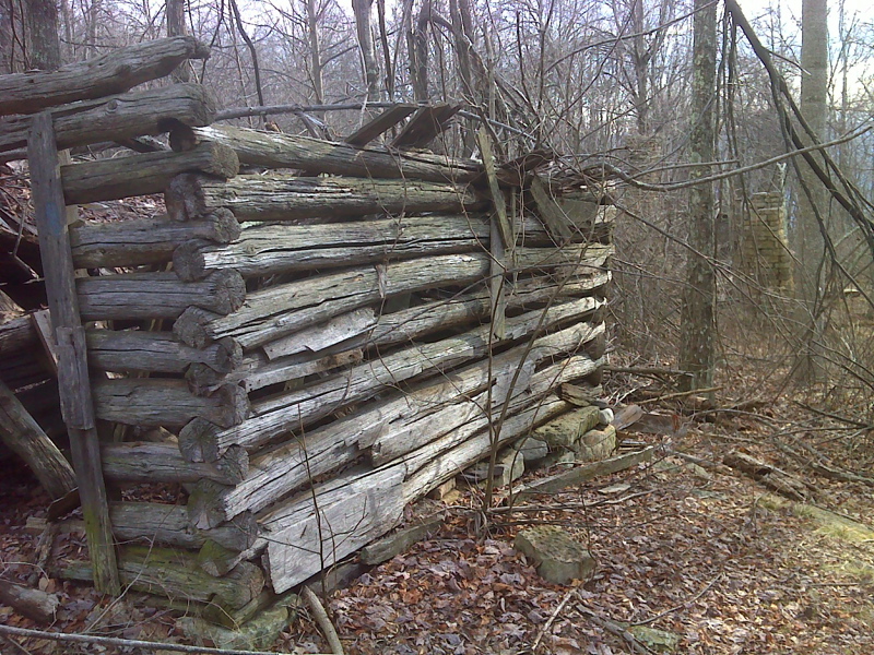 mm 7.3 Sarver Cabin in January 2012. The roof has collapsed since the previous picture was taken.  Courtesy pjwetzel@gmail.com