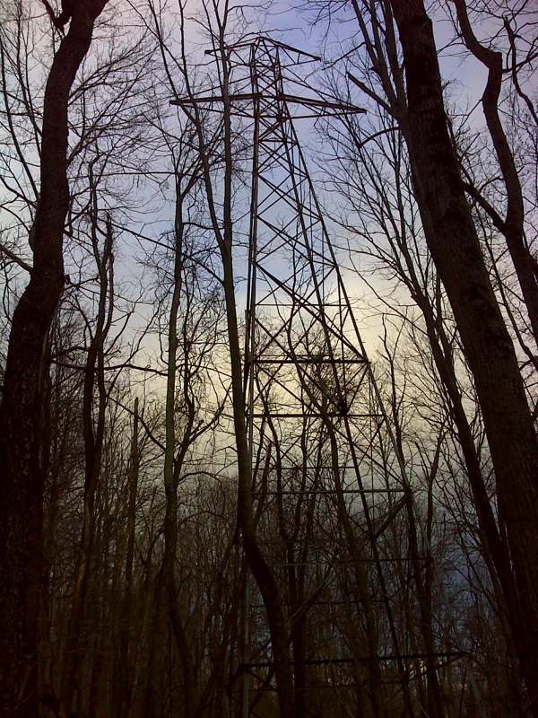 mm 2.4 Abandoned power line tower, one mile trail south of Morris Ave (VA 634).  GPS N37.3220 W80.7534  Courtesy pjwetzel@gmail.com