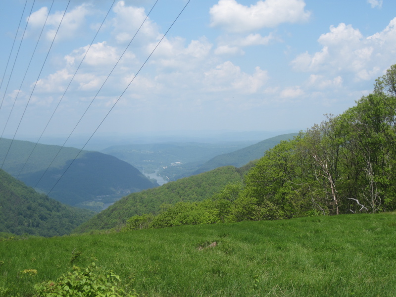 mm 5.7  View to the north from the more westerly (trail south) of the two power line right-of-ways.  Courtesy dlcul@conncoll.edu
