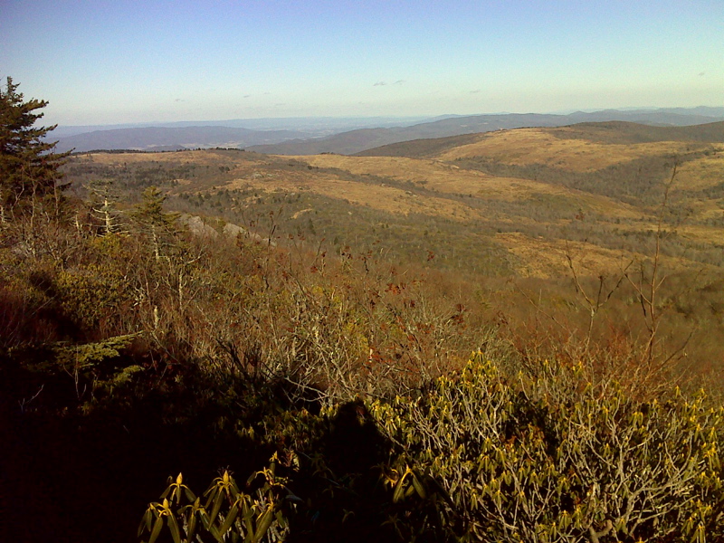 View toward The Scales and vicinity from flanks of Wilburn Ridge. GPS N36.6521 W81.5167  Courtesy pjwetzel@gmail.com