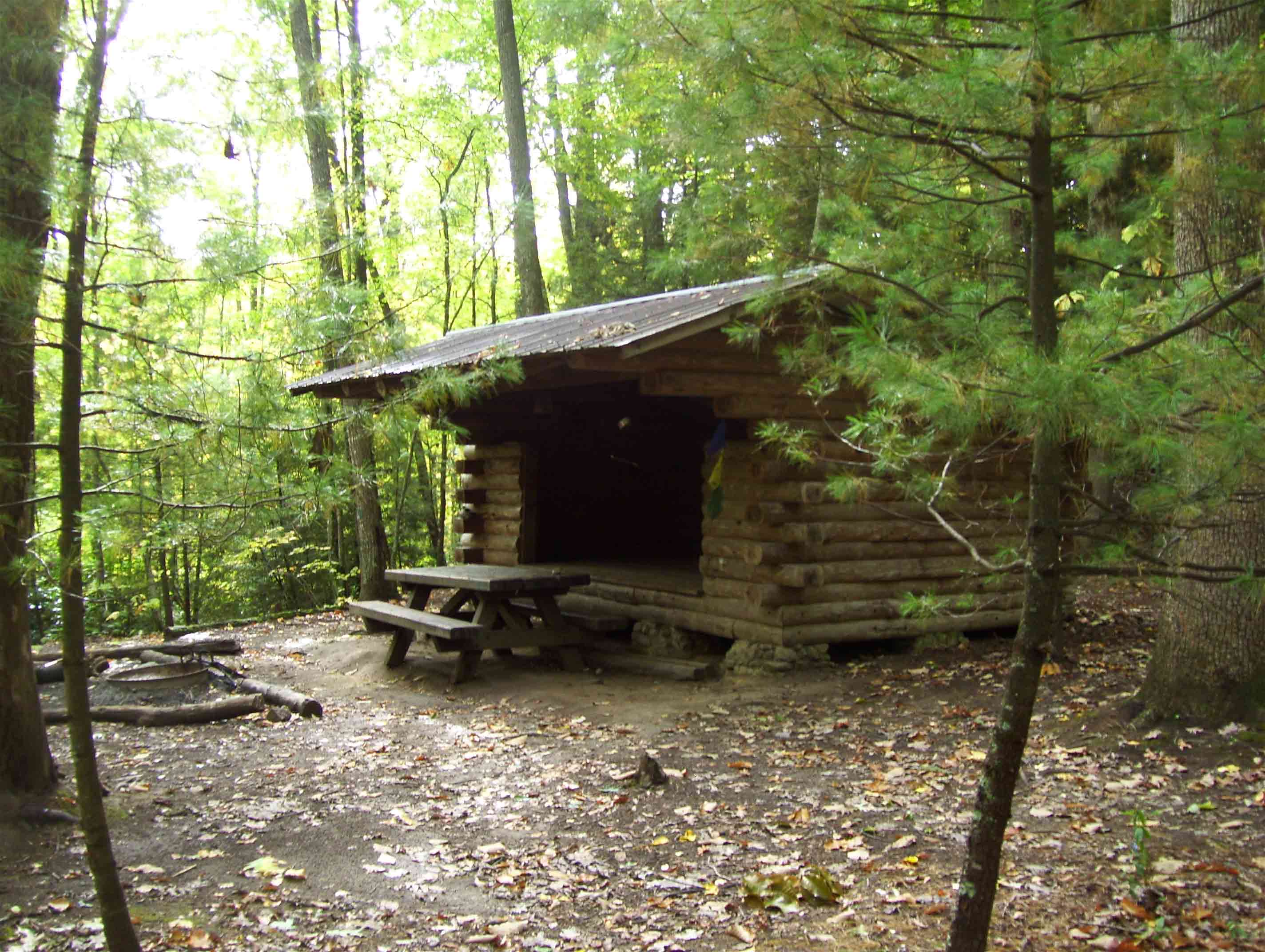 mm 1.1 Lost Mountain Shelter.  Courtesy dlcul@conncoll.edu