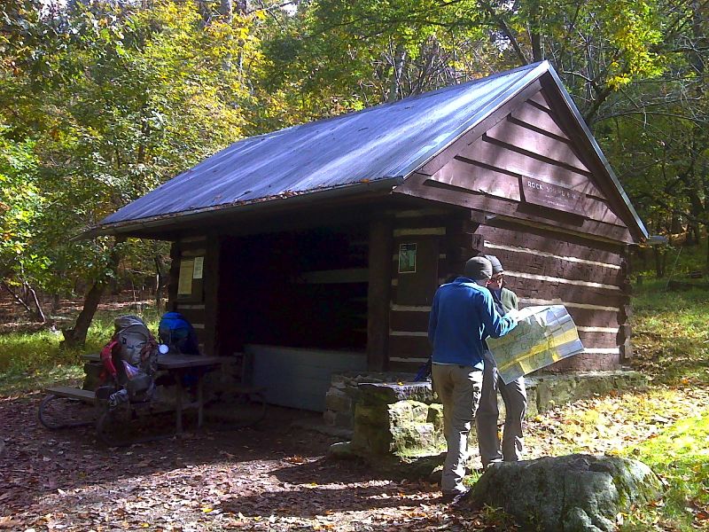 mm 4.6  Rock Spring Hut located 0.2 miles off the AT via a blue-blazed trail.  GPS N38.5535 W78.4084  Courtesy pjwetzel@gmail.com