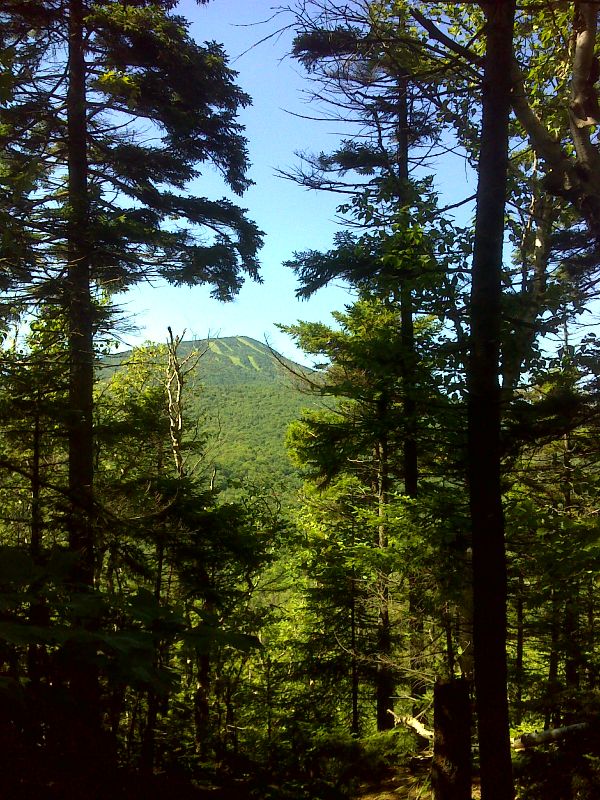 View of Pico Peak.  GPS N43.6685 W72.8227   Courtesy pjwetzel@gmail.com
