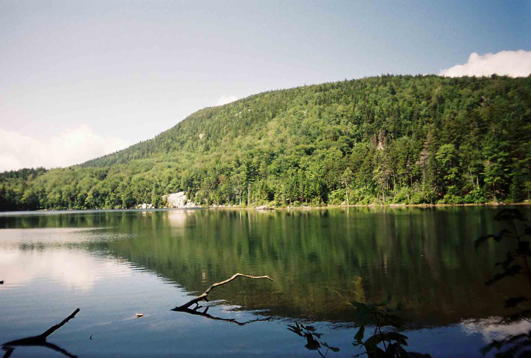 Little Rock Pond with Green Mountain in background. Taken from approx. Mile 12.3.  Courtesy dlcul@conncoll.edu