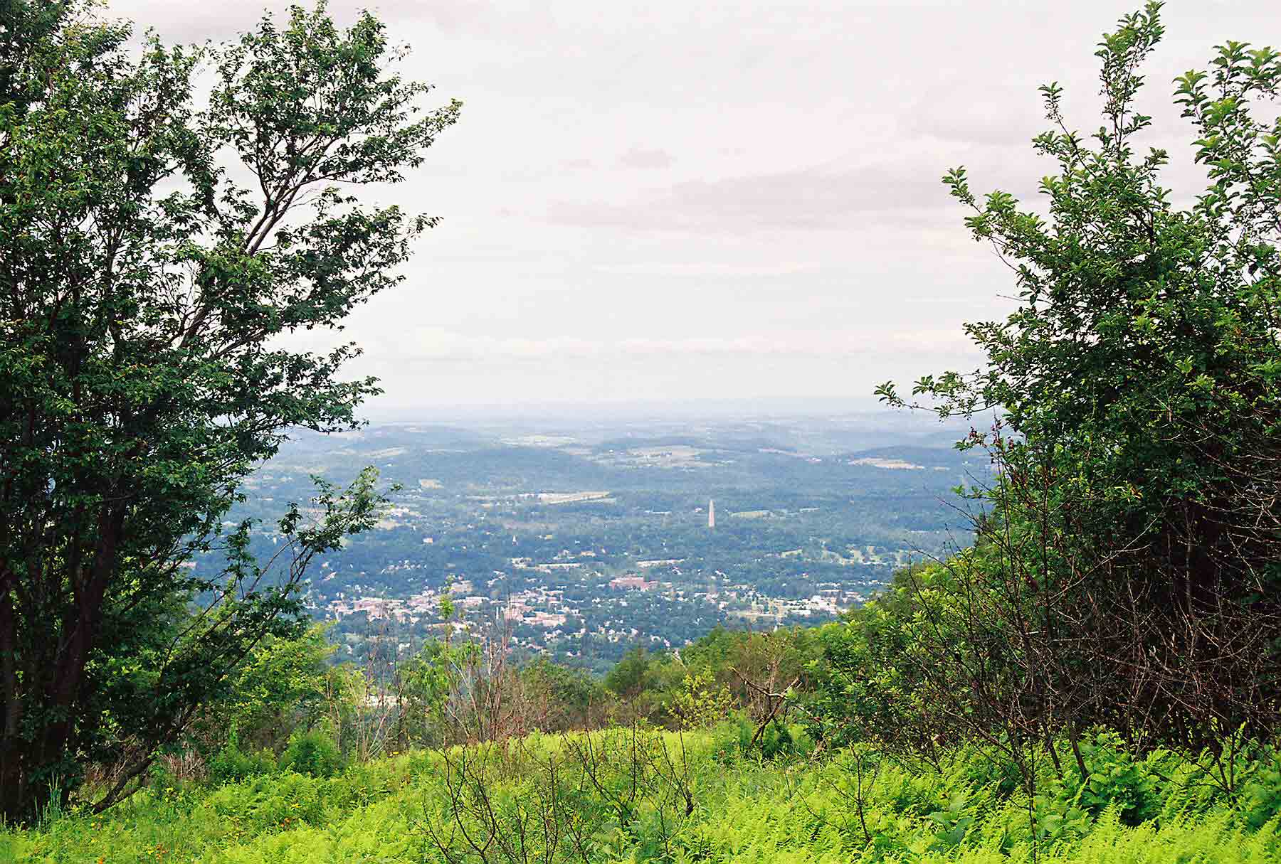 mm 1.8 - View of Bennington from Harmon Hill.  Courtesy dlcul@conncoll.edu