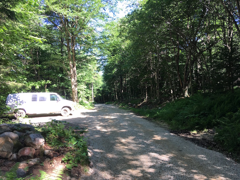 mm 11.2  County Road and AT Parking area as it appeared in July 2018  Courtesy silcassano@gmail.com